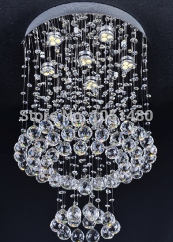special price contemporary round crystal pendant light ,dinning room lighting fixture dia500*h650cm