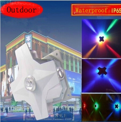 waterproof ip65 4*1w led wall lamp high power led indoor / outdoor wall starlight decoration light 85-265v [wall-lamp-3587]