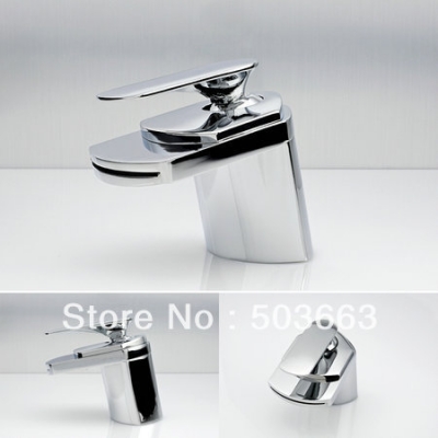 2013 New Design Perfect Bathroom Surface Mount Bathroom Basin Faucet Chrome Tap L-0029