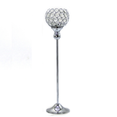 45cm high k9 crystal glass candle holder metal plated wedding candlestick for home centerpieces candelabra decoration