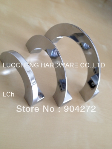 50 PCS/LOT FREE SHIPPING HOLE TO HOLE 96MM ZINC CABINET HANDLES CHROME MIRROW WHITE FAN-SHAPED HANDLES FURNITURE HARDWARE KNOBS