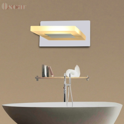 5w warm white light led mirror front lamps stainless steel acrylic wall lamp bathroom toilet water fog makeup light ac85-220v