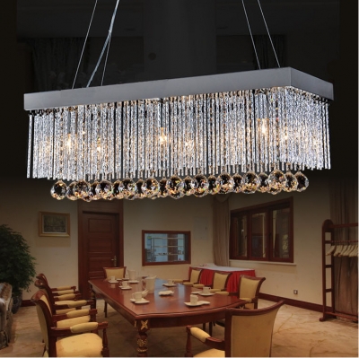 70*25*27cm,modern first-class k9 crystal chandelier lamp,the rectangular crystal dining chandelier lighting fixtures [crystal-chandelier-5651]
