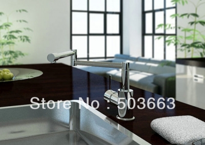 Chrome Finish Kitchen Swivel Sink Mixer Tap Vessel Faucet Vanity Faucet L-1002 [Kitchen Faucet 1679|]
