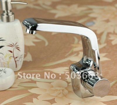 Classic Style Deck Bathroom Basin Sink Mixer Tap Polished Chrome Faucet CM0167