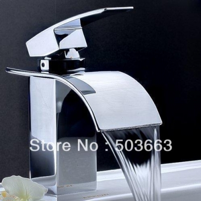 Deck Mount Basin Faucet Chrome Vessel Basin Mixer Tap Vanity Faucets Brass Tap Sink Faucet Swan Items L-0137 [Bathroom faucet 205|]
