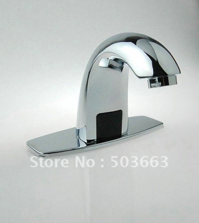 Deck Mounted Single Cold Automatic Hands Touch Free Sensor Faucet Bathroom Sink Tap CM0310