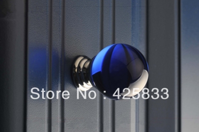 Free Shipping K9 Blue Crystal Knobs Dresser Handles Drawer Pulls Kitchen Cabinet Hardware Colorful Cabinet Knobs [Crystal knobs 56|]