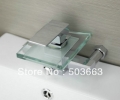 Glass Faucet Wall Bathroom Chrome Single Handle S-593