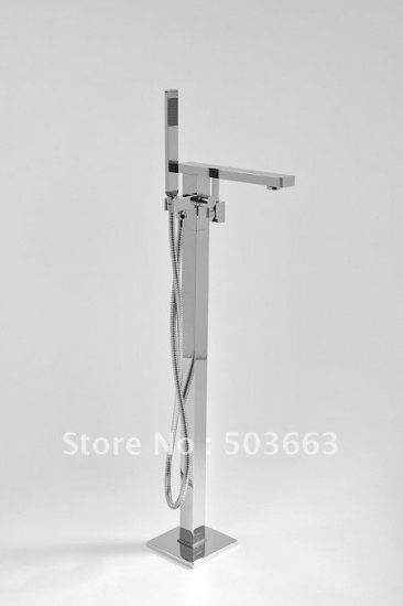 Luxury Single Lever Floor Mounted Bathtub with handheld shower Faucet CM0441 [Floor Mounted Faucet 1235|]