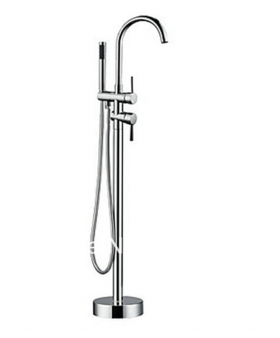 New Concept Bathroom Single Lever Floor Mounted Bathtub Faucet Tap Shower Mixer Set A-9003 [Floor Mounted Faucet 1225|]