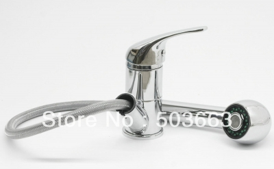 Pro pull out kitchen mixer tap single handle nickel basin faucet HK-203 [Kitchen Pull Out Faucet 1873|]
