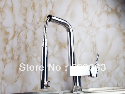 Promotions Kitchen Pull Out And Swivel Basin Sink Faucet Mixer Tap Vanity Faucet Chrome Crane S-144
