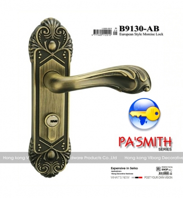 VIBORG Top Quality Door Security Entry Mortise Lock Set, Keyed Entry Door Lock Set, B9130-AB
