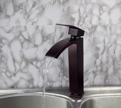 Wholesale Deck Mounted Oil Rubbed Bronze Bathroom Basin Sink Mixer Tap Vanity Faucet S-01
