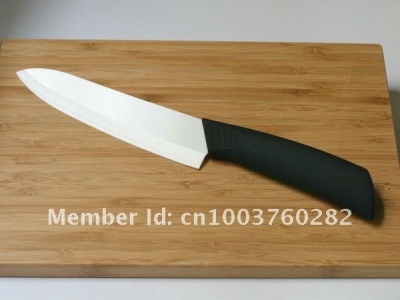Wholesales Ceramic Knife 6" Chef's knife white blade black handle #A004-6