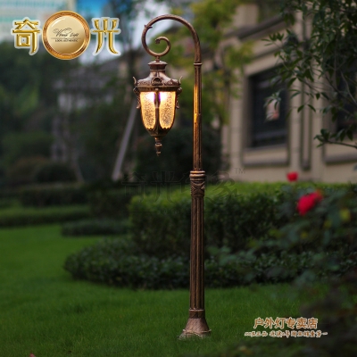 europe classical outdoor garden light led street lamp aluminum glass waterproof lamp garden landscape lighting 140cm height 220v