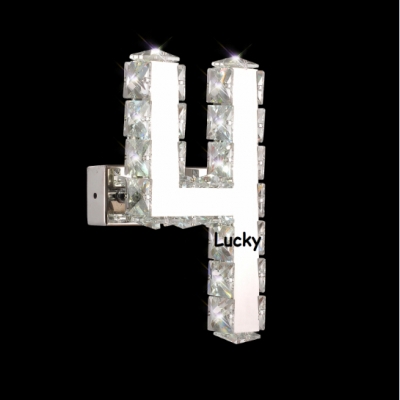 home lighting number 4 crystal wall lamp 4w 240*150mm