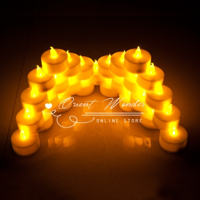 led candle flameless electronic,yellow color 1.5 inch candle lamp 144pcs/lot /fedex [indoor-decoration-4289]