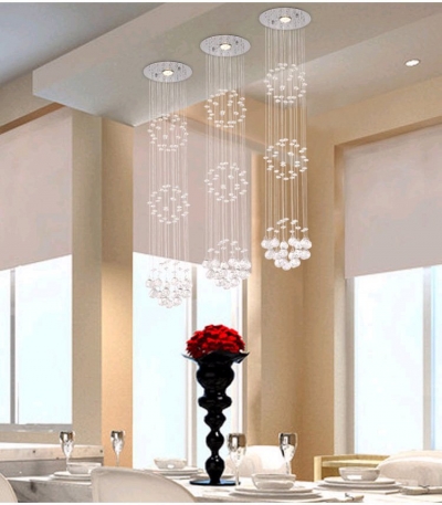 modern crystal chandelier crystal chandelier modern and simple crystal light ceiling lamp crystal pendant lamp living room lamps [chandeliers-1972]