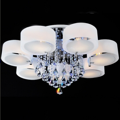 modern led ceiling lights for living room remote control color change k9 crystal 7 lights diameter 950mm [ceiling-light-5812]
