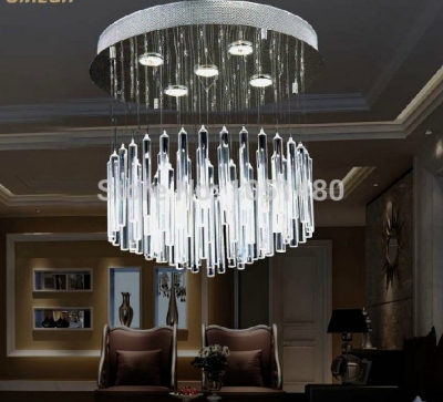 new item flush mount crystal modern chandelier , contemporary home lighting dia50*h60cm [modern-crystal-chandelier-5044]