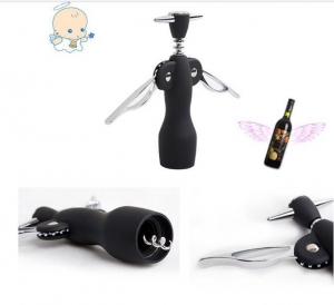 1pcs Mermaid creat Wine Bottle Cap Opener Stainless Steel Metal With Plastic Handle (FREE SHIPPING)