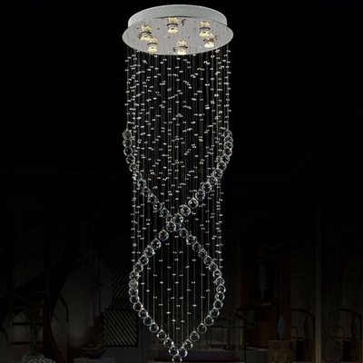 2015 modern crystal chandelier light fixture crystal pendant ceiling lamp luster prompt guanrantee [modern-pendant-light-7189]
