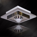 3w novety modern ceiling light silver +milk white acrylic+ led bulb ceiling wall light crystal lamp aisile lamp