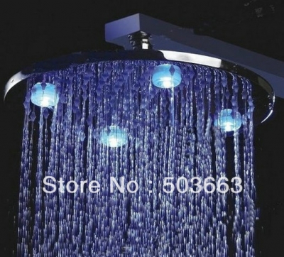 8''LED faucet bathroom chrome shower head b8102