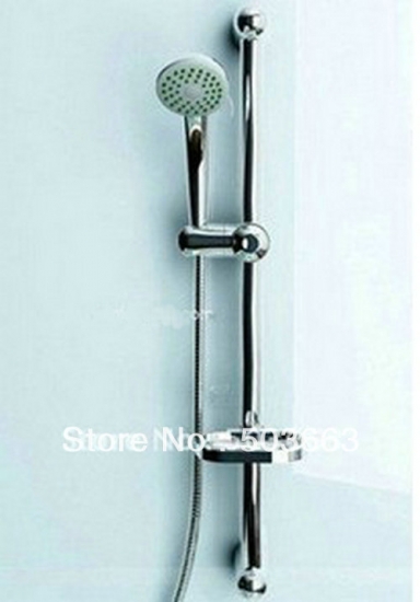Bathroom Handheld Shower With Soap Dish Holder Shower Rail Faucet Set CM0629 [Shower Faucet Set 2216|]