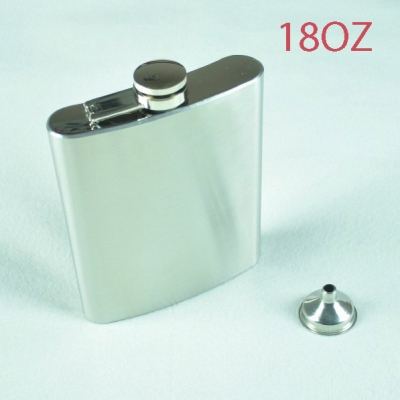 Big Flagon 18OZ Stainless Steel Flagon 510ML Flask Hip With Filling Funnel Color Box Packing