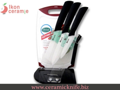 China Knives - 6pcs/Ceramic Knife Set, 4"/6"/Ceramic kitchen knife/Chopping block/peeler with a Ceramic Knife Holder(AJ-CD006Z) [Ceramic Knife Holder 110|]
