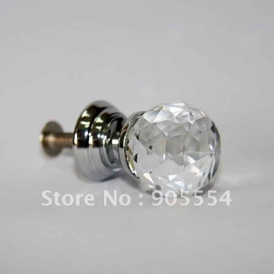 D20mmxH30mm Free shipping crystal glass furniture cabinet knobs [YJ Crystal Glass Knobs 93|]