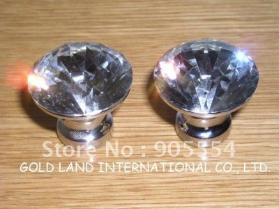 D30mmxH32cm Free shipping cuprum crystal glass cabinet knob