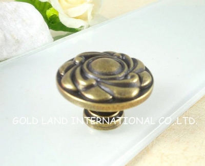 D36xH25mm Free shipping bronze-colored zinc alloy cupboard drawer door knob