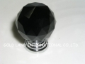 D40mm Free shipping black K9 crystal kitchen knob/bedside cupboard knob
