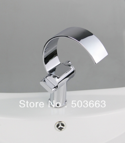 Double Handle Chrome Shine Bathroom Basin Faucet Mixer Tap Vanity Faucet Chrome Finish L-6008