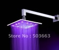 Free Shipping 200mm LED Shower Chrome Brass Faucet CM5007