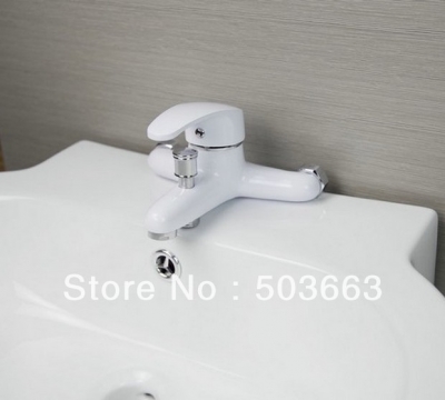 Hot and Cold Device Spray Painting Wall Mounted Faucet Bathroom Mixer Tap CM0345 [Wall Mount Faucet 1451|]