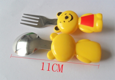 Kids tableware Cubs Tablespoon Sugar Shell Spoon Cocktail Fork set of 2 ??FREE SHIPPING