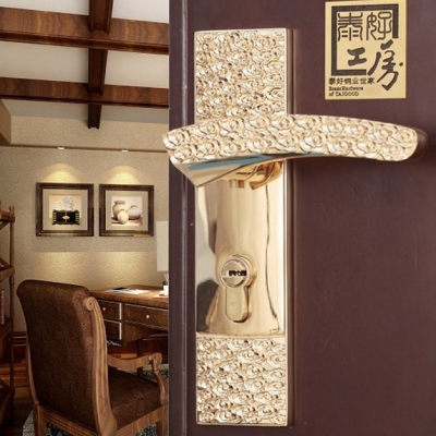Modeled after an antique LOCK Gold Door lock handle door levers out door furniture door handle Free Shipping pb13