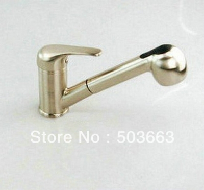 Pulll Out Nickel Brushed Basin Kitchen Sink Mixer Tap Faucet L-522
