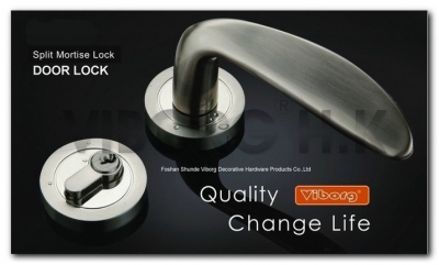 VIBORG Top Quality Door Security Entry Mortise Lock Set, Keyed Entry Door Lock Set, V3036-SS/G