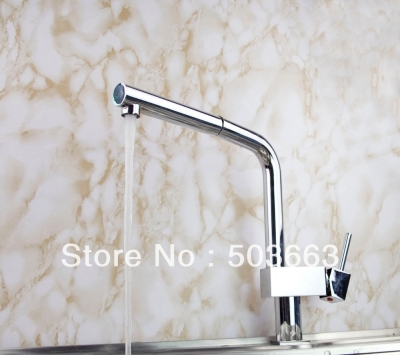Wholesale Kitchen Pull Out Swivel Basin Sink Faucet Mixer Tap Vanity Faucet Chrome Crane S-145 [Kitchen Faucet 1404|]