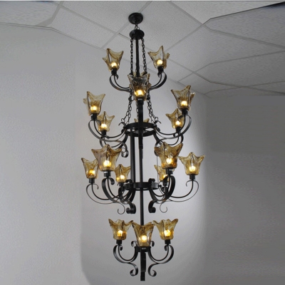 antique wrought iron chandeliers foyer vintage antique chandelier edison glass shade light living room classical chandelier