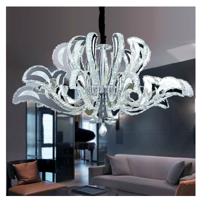 art deco luxury large led crystal chandelier for living room foyer hanging lamp vanity lighting fixture for bedroom foyer