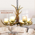 contemporary chandelier lighting, artistic antler featured chandelier with 6 lights 110-220v