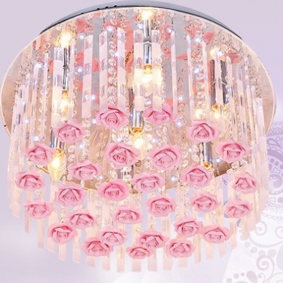 ems ceramic rose led ceiling lamp, 49pcs led ceiling light,dia 50cm [modern-chandelier-6292]