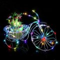 flexible 4 meters 40leds copper led strings aa battery-operated copper wire bar party christmas twinkle decorative lighting